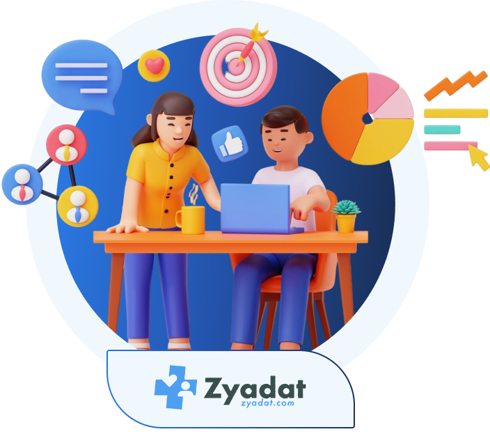 Zyadat digital growth platform illustration